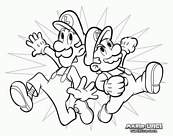 coloriage mario luigi wario et yoshi